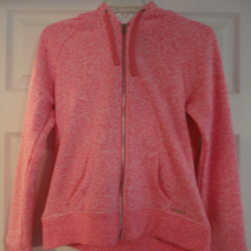 US Polo Assn Hoodie Sweater Full Zip Size S Pink